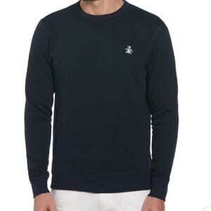 PENGUIN - STICKER PETE FLEECE CREW NECK in Dark Sapphire